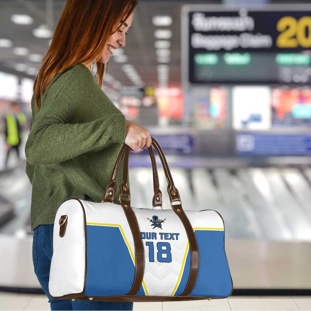 Custom West Knights of Yorkshire Travel Bag Skate Hard Hit Harder White Version - Wonder Print Shop