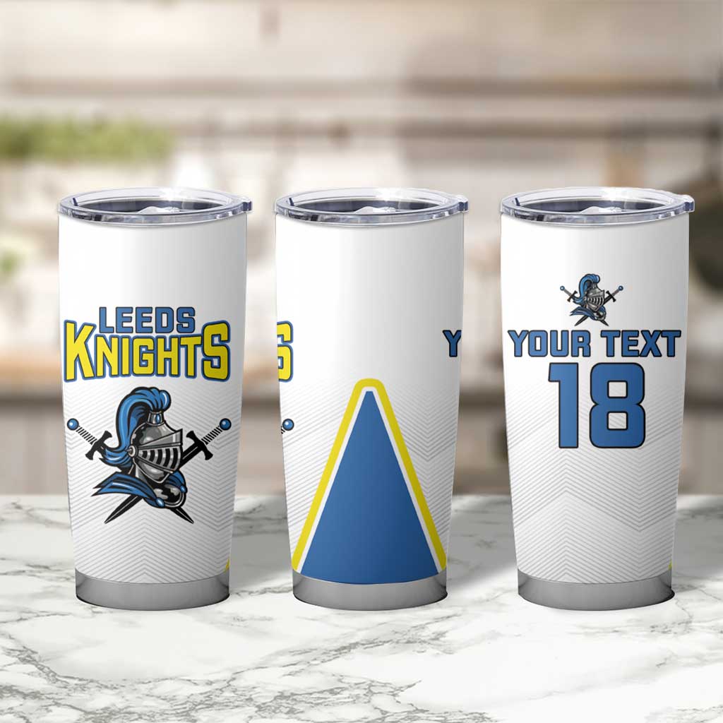 Custom West Knights of Yorkshire Tumbler Cup Skate Hard Hit Harder White Version - Wonder Print Shop