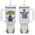 Custom West Knights of Yorkshire Tumbler With Handle Skate Hard Hit Harder White Version - Wonder Print Shop