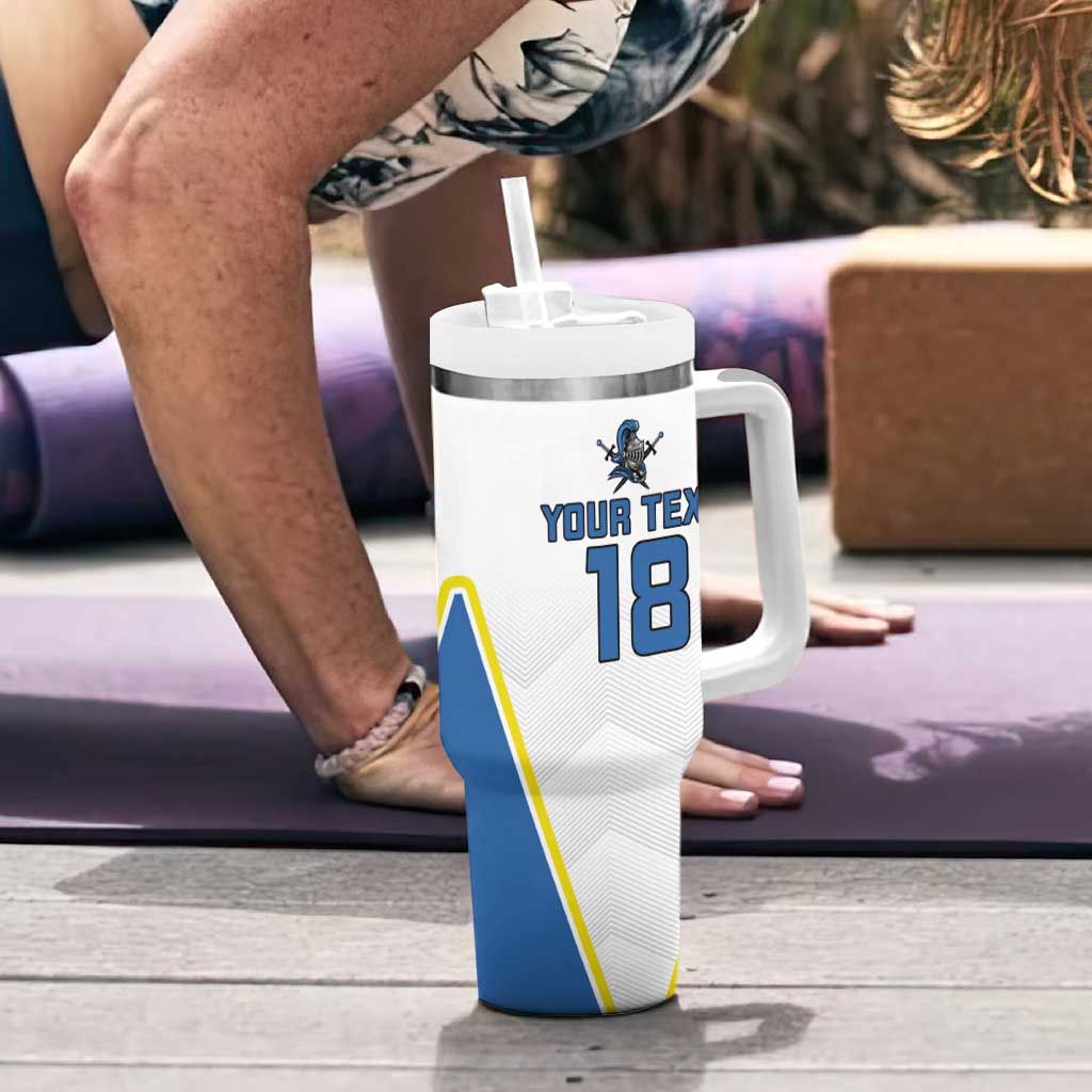 Custom West Knights of Yorkshire Tumbler With Handle Skate Hard Hit Harder White Version - Wonder Print Shop