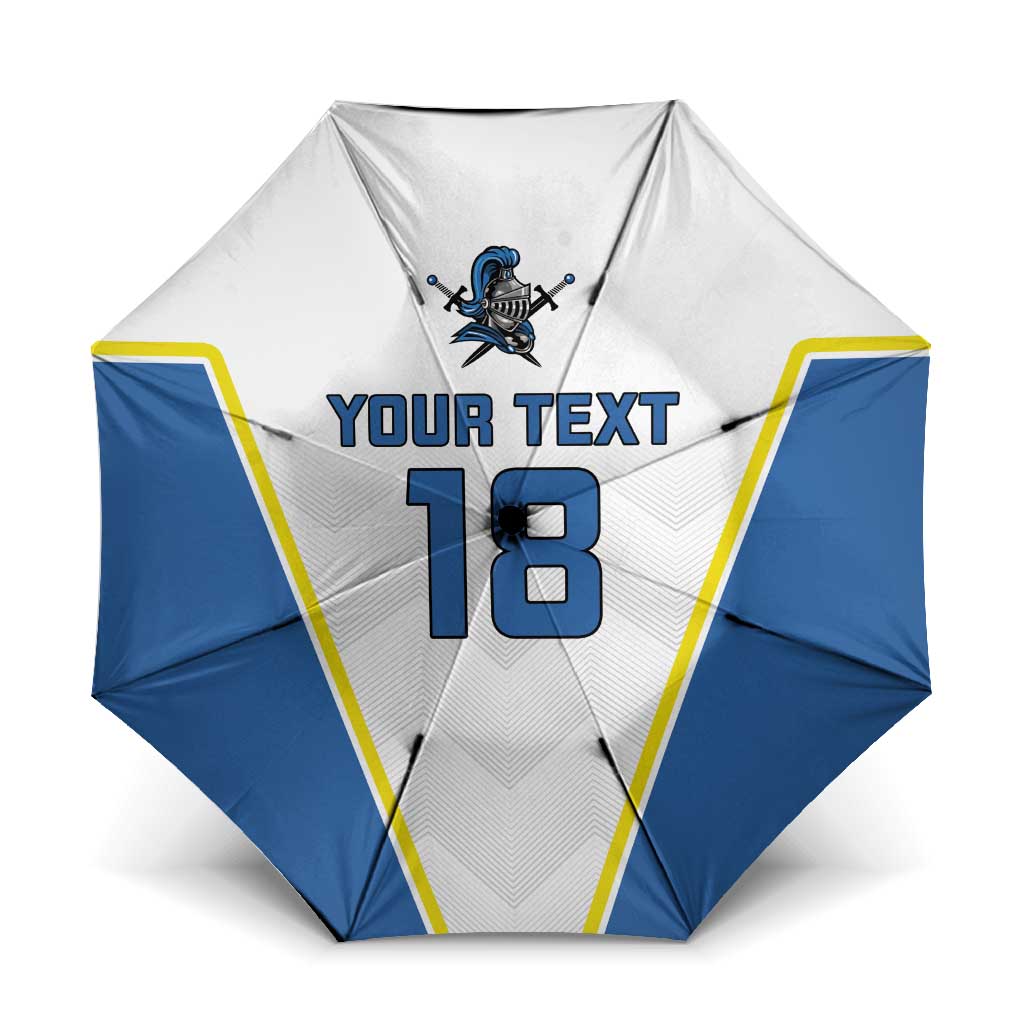 Custom West Knights of Yorkshire Umbrella Skate Hard Hit Harder White Version - Wonder Print Shop