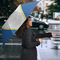 Custom West Knights of Yorkshire Umbrella Skate Hard Hit Harder White Version - Wonder Print Shop