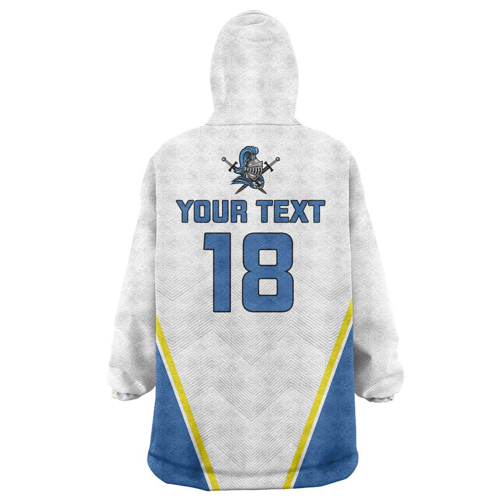 Custom West Knights of Yorkshire Wearable Blanket Hoodie Skate Hard Hit Harder White Version - Wonder Print Shop
