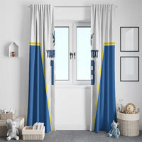 Custom West Knights of Yorkshire Window Curtain Skate Hard Hit Harder White Version - Wonder Print Shop