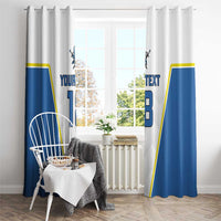 Custom West Knights of Yorkshire Window Curtain Skate Hard Hit Harder White Version - Wonder Print Shop