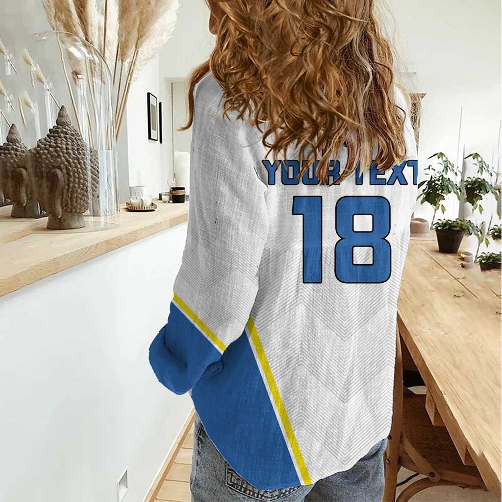 Custom West Knights of Yorkshire Women Casual Shirt Skate Hard Hit Harder White Version - Wonder Print Shop