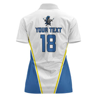 Custom West Knights of Yorkshire Women Polo Shirt Skate Hard Hit Harder White Version - Wonder Print Shop