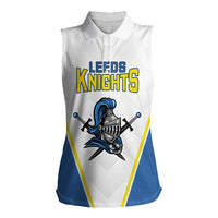 Custom West Knights of Yorkshire Women Sleeveless Polo Shirt Skate Hard Hit Harder White Version - Wonder Print Shop