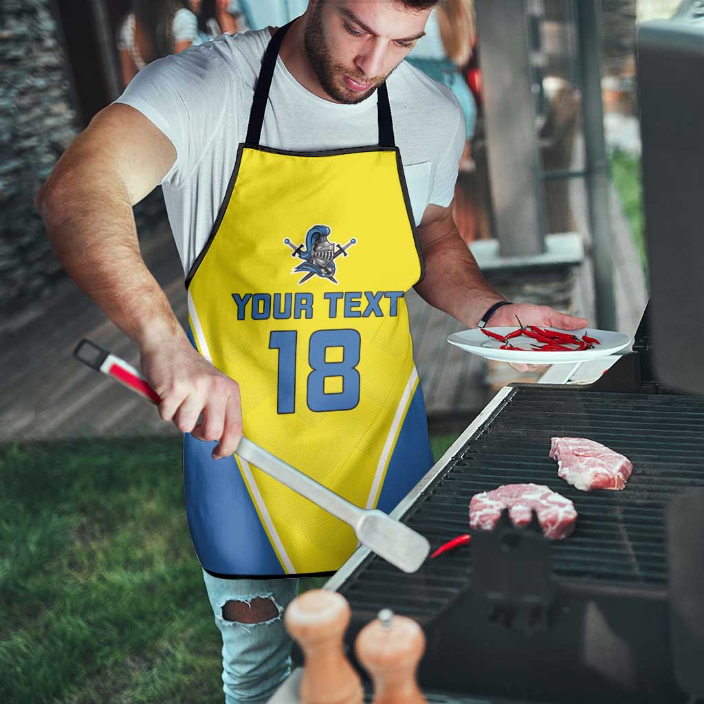 Custom West Knights of Yorkshire Apron Skate Hard Hit Harder Yellow Version - Wonder Print Shop