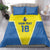 Custom West Knights of Yorkshire Bedding Set Skate Hard Hit Harder Yellow Version - Wonder Print Shop