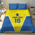 Custom West Knights of Yorkshire Bedding Set Skate Hard Hit Harder Yellow Version - Wonder Print Shop
