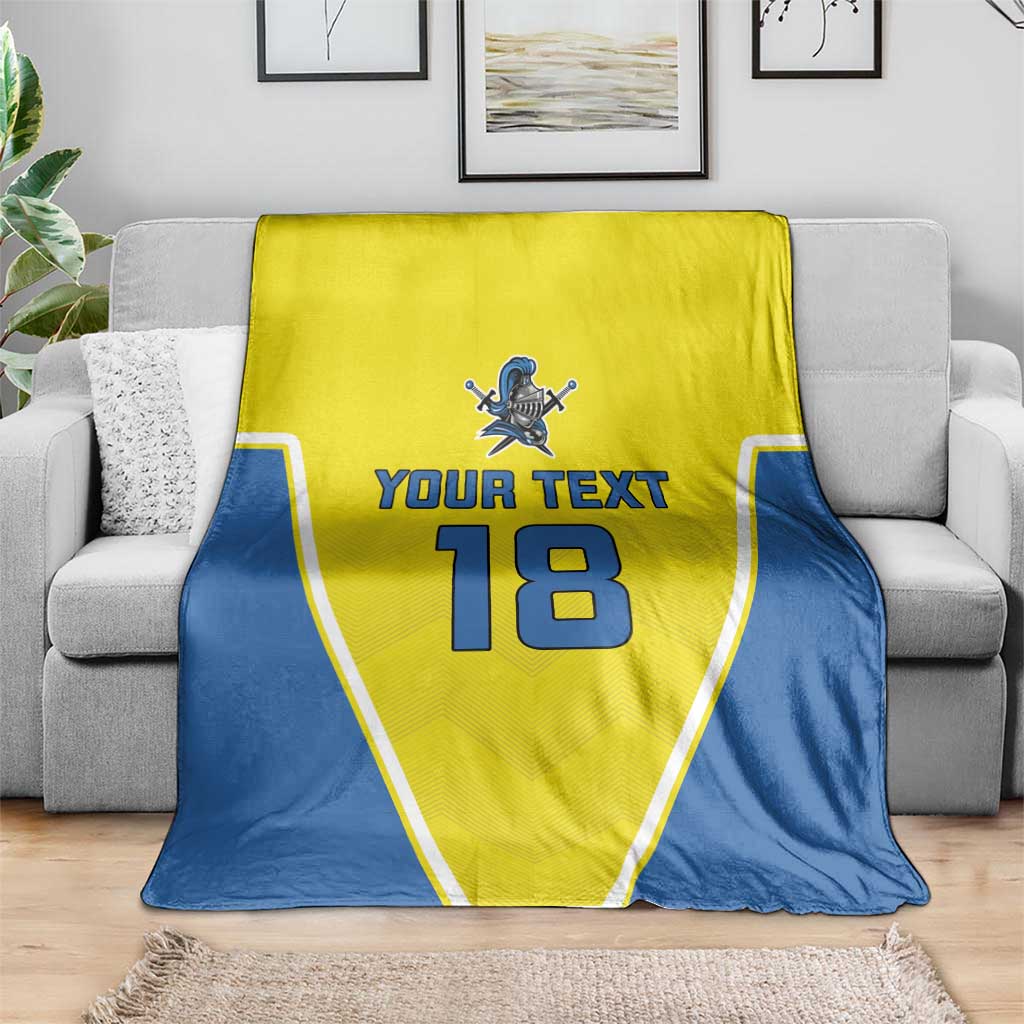 Custom West Knights of Yorkshire Blanket Skate Hard Hit Harder Yellow Version - Wonder Print Shop