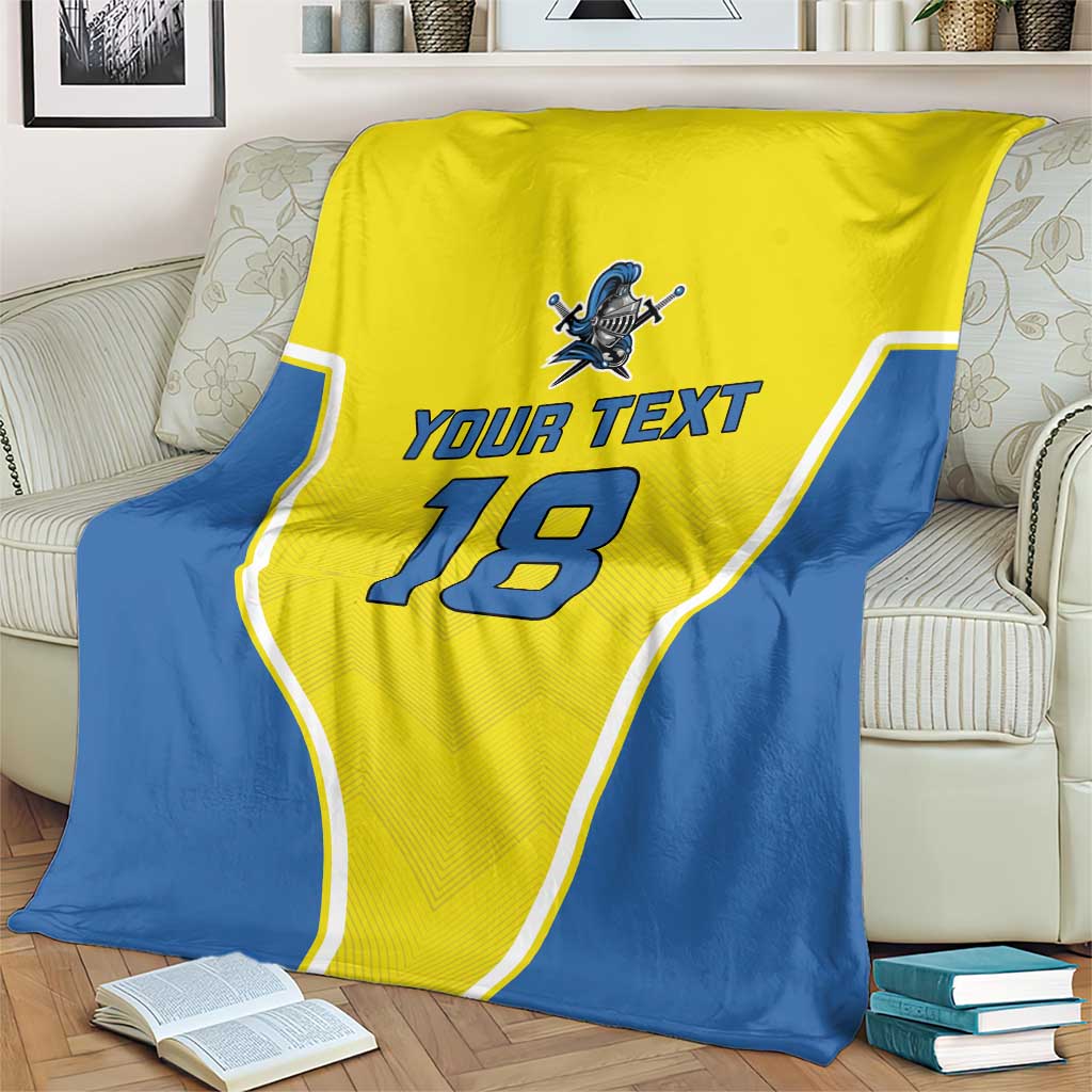 Custom West Knights of Yorkshire Blanket Skate Hard Hit Harder Yellow Version - Wonder Print Shop