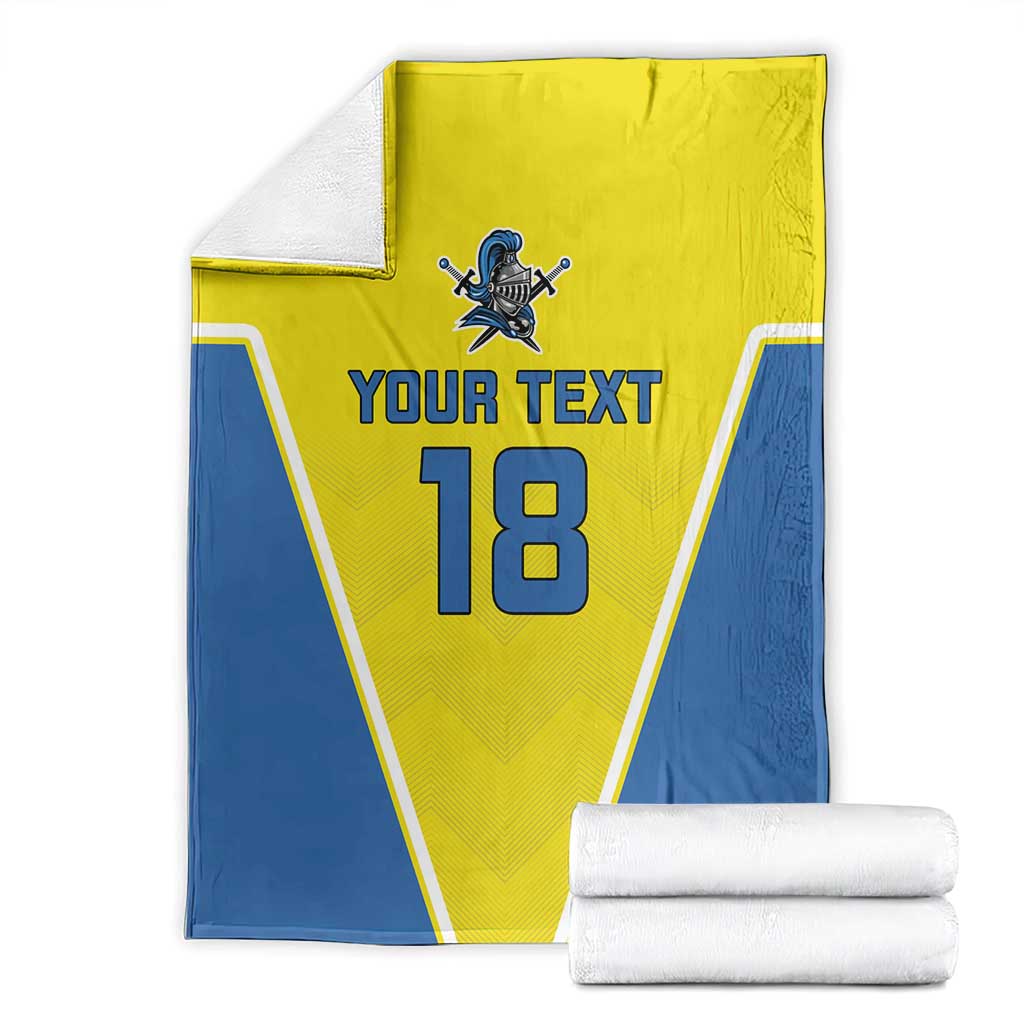 Custom West Knights of Yorkshire Blanket Skate Hard Hit Harder Yellow Version - Wonder Print Shop