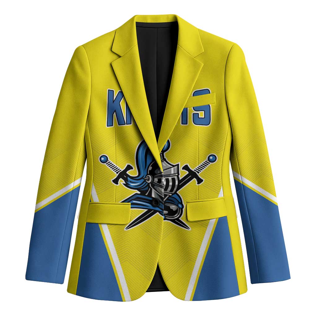 Custom West Knights of Yorkshire Blazer Skate Hard Hit Harder Yellow Version - Wonder Print Shop