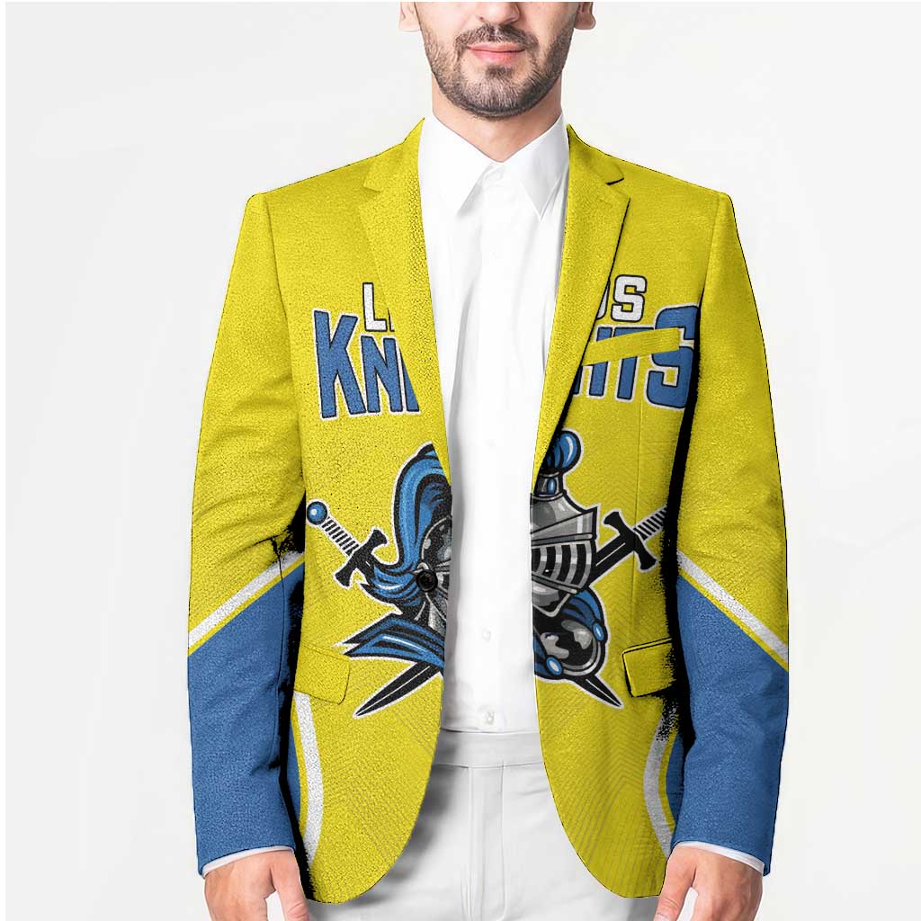 Custom West Knights of Yorkshire Blazer Skate Hard Hit Harder Yellow Version - Wonder Print Shop