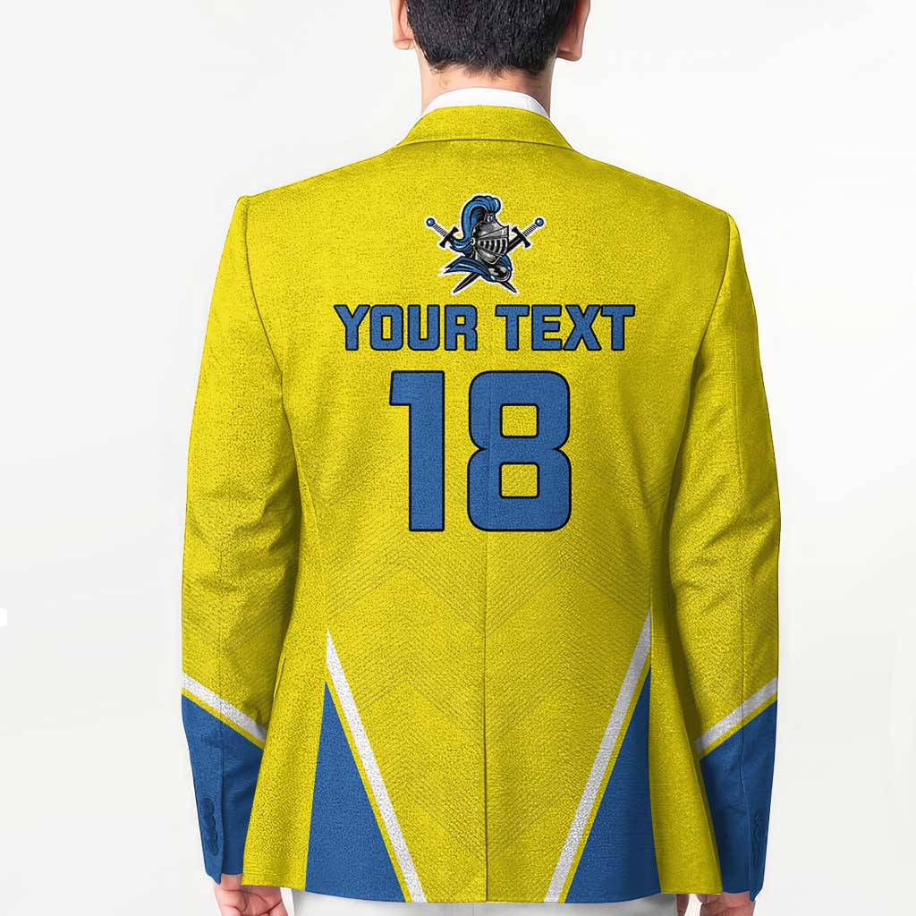 Custom West Knights of Yorkshire Blazer Skate Hard Hit Harder Yellow Version - Wonder Print Shop