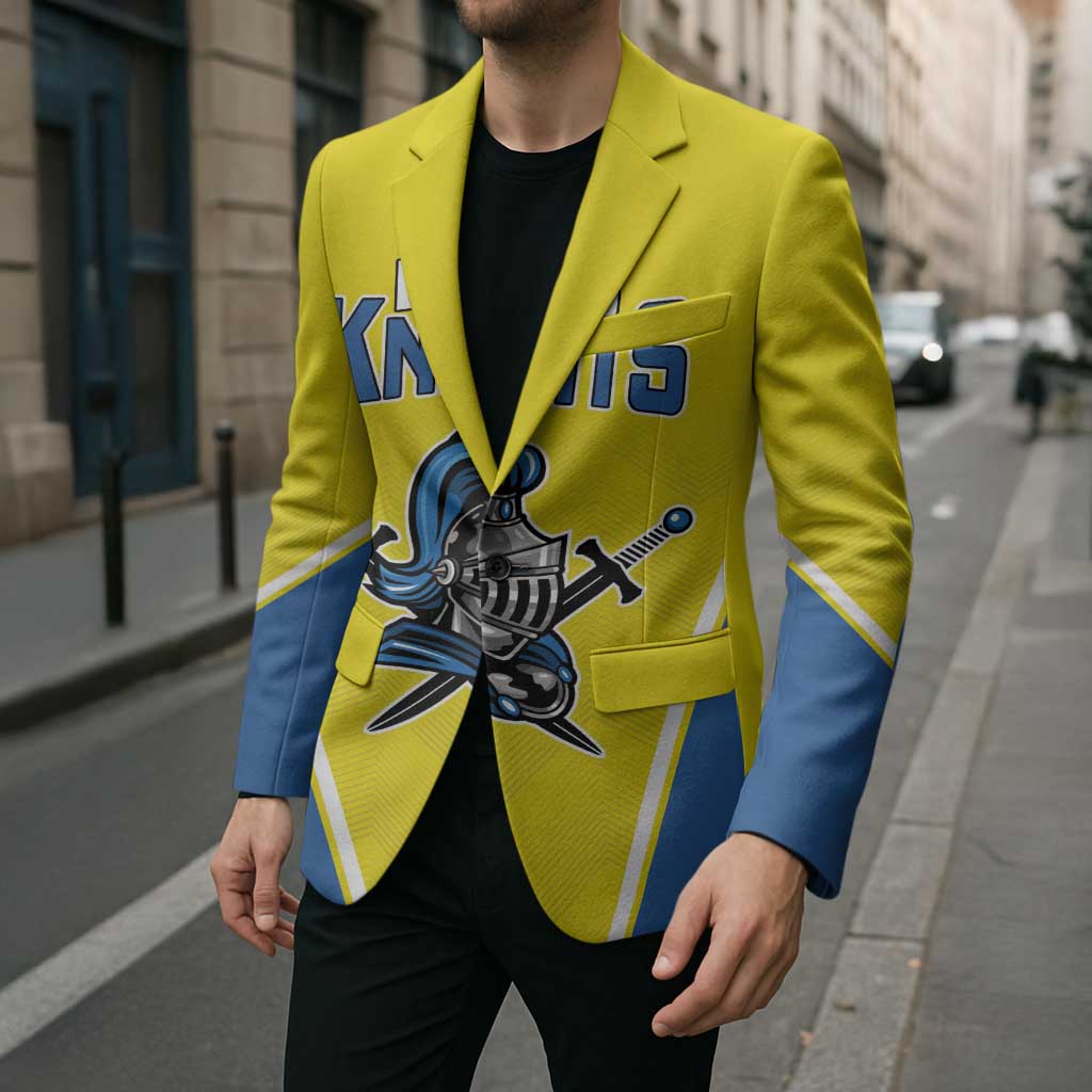 Custom West Knights of Yorkshire Blazer Skate Hard Hit Harder Yellow Version - Wonder Print Shop