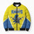 Custom West Knights of Yorkshire Bomber Puffer Jacket Skate Hard Hit Harder Yellow Version - Wonder Print Shop