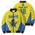 Custom West Knights of Yorkshire Bomber Puffer Jacket Skate Hard Hit Harder Yellow Version - Wonder Print Shop