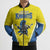 Custom West Knights of Yorkshire Bomber Puffer Jacket Skate Hard Hit Harder Yellow Version - Wonder Print Shop