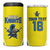 Custom West Knights of Yorkshire 4 in 1 Can Cooler Tumbler Skate Hard Hit Harder Yellow Version - Wonder Print Shop