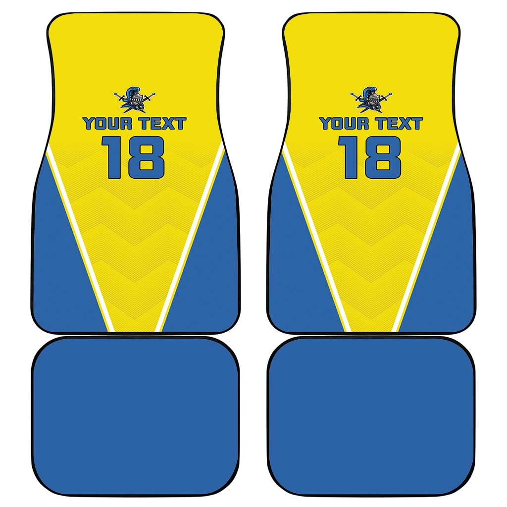 Custom West Knights of Yorkshire Car Mats Skate Hard Hit Harder Yellow Version - Wonder Print Shop