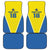Custom West Knights of Yorkshire Car Mats Skate Hard Hit Harder Yellow Version - Wonder Print Shop