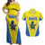 Custom West Knights of Yorkshire Couples Matching Off Shoulder Maxi Dress and Hawaiian Shirt Skate Hard Hit Harder Yellow Version - Wonder Print Shop