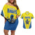 Custom West Knights of Yorkshire Couples Matching Off Shoulder Short Dress and Hawaiian Shirt Skate Hard Hit Harder Yellow Version - Wonder Print Shop