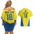 Custom West Knights of Yorkshire Couples Matching Off Shoulder Short Dress and Hawaiian Shirt Skate Hard Hit Harder Yellow Version - Wonder Print Shop