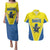 Custom West Knights of Yorkshire Couples Matching Puletasi and Hawaiian Shirt Skate Hard Hit Harder Yellow Version - Wonder Print Shop