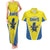 Custom West Knights of Yorkshire Couples Matching Tank Maxi Dress and Hawaiian Shirt Skate Hard Hit Harder Yellow Version - Wonder Print Shop