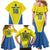 Custom West Knights of Yorkshire Family Matching Mermaid Dress and Hawaiian Shirt Skate Hard Hit Harder Yellow Version - Wonder Print Shop