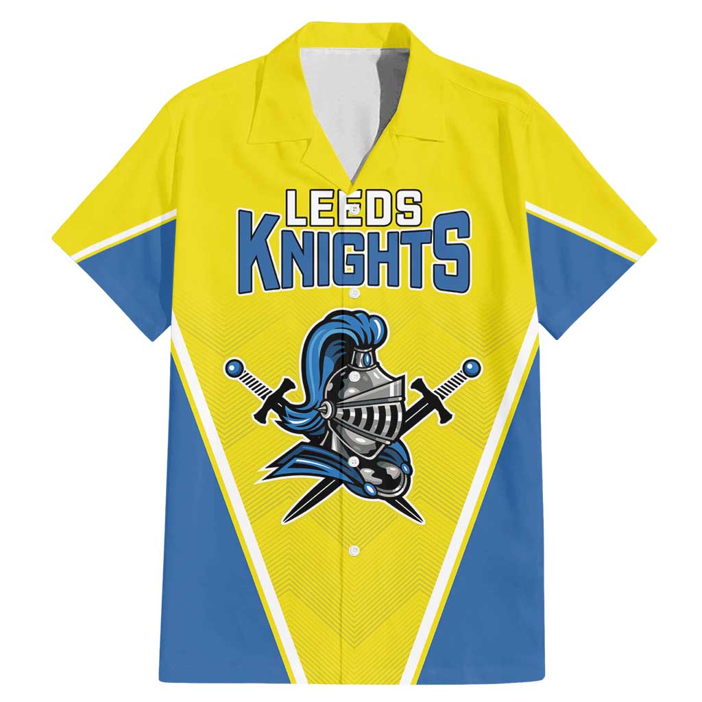 Custom West Knights of Yorkshire Family Matching Mermaid Dress and Hawaiian Shirt Skate Hard Hit Harder Yellow Version - Wonder Print Shop