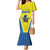 Custom West Knights of Yorkshire Family Matching Mermaid Dress and Hawaiian Shirt Skate Hard Hit Harder Yellow Version - Wonder Print Shop