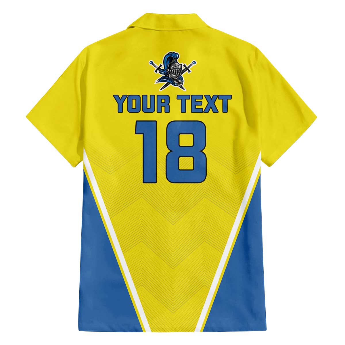 Custom West Knights of Yorkshire Family Matching Off The Shoulder Long Sleeve Dress and Hawaiian Shirt Skate Hard Hit Harder Yellow Version - Wonder Print Shop