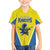 Custom West Knights of Yorkshire Family Matching Off The Shoulder Long Sleeve Dress and Hawaiian Shirt Skate Hard Hit Harder Yellow Version - Wonder Print Shop