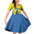 Custom West Knights of Yorkshire Family Matching Off Shoulder Short Dress and Hawaiian Shirt Skate Hard Hit Harder Yellow Version - Wonder Print Shop
