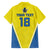 Custom West Knights of Yorkshire Family Matching Short Sleeve Bodycon Dress and Hawaiian Shirt Skate Hard Hit Harder Yellow Version - Wonder Print Shop