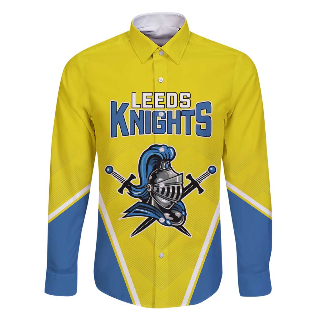 Custom West Knights of Yorkshire Family Matching Short Sleeve Bodycon Dress and Hawaiian Shirt Skate Hard Hit Harder Yellow Version - Wonder Print Shop