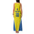 Custom West Knights of Yorkshire Family Matching Tank Maxi Dress and Hawaiian Shirt Skate Hard Hit Harder Yellow Version - Wonder Print Shop