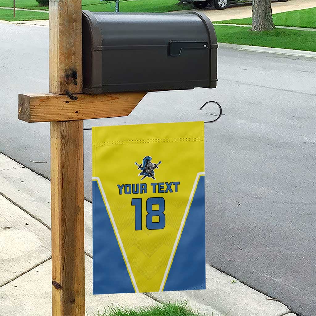 Custom West Knights of Yorkshire Garden Flag Skate Hard Hit Harder Yellow Version - Wonder Print Shop