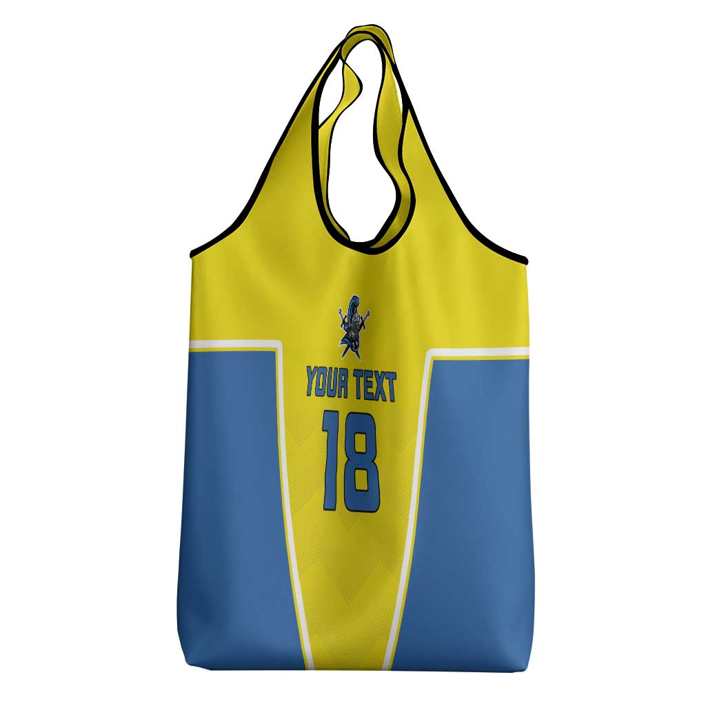 Custom West Knights of Yorkshire Grocery Bag Skate Hard Hit Harder Yellow Version - Wonder Print Shop