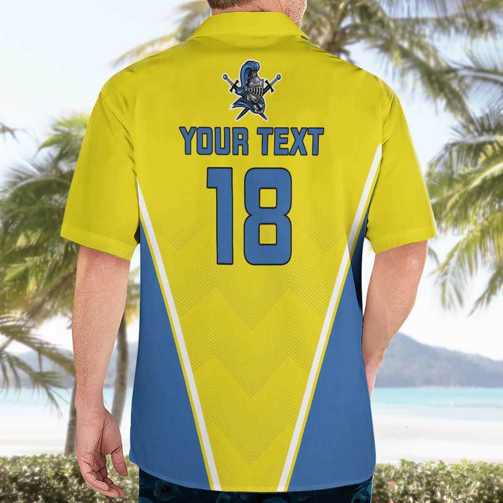 Custom West Knights of Yorkshire Hawaiian Shirt Skate Hard Hit Harder Yellow Version - Wonder Print Shop