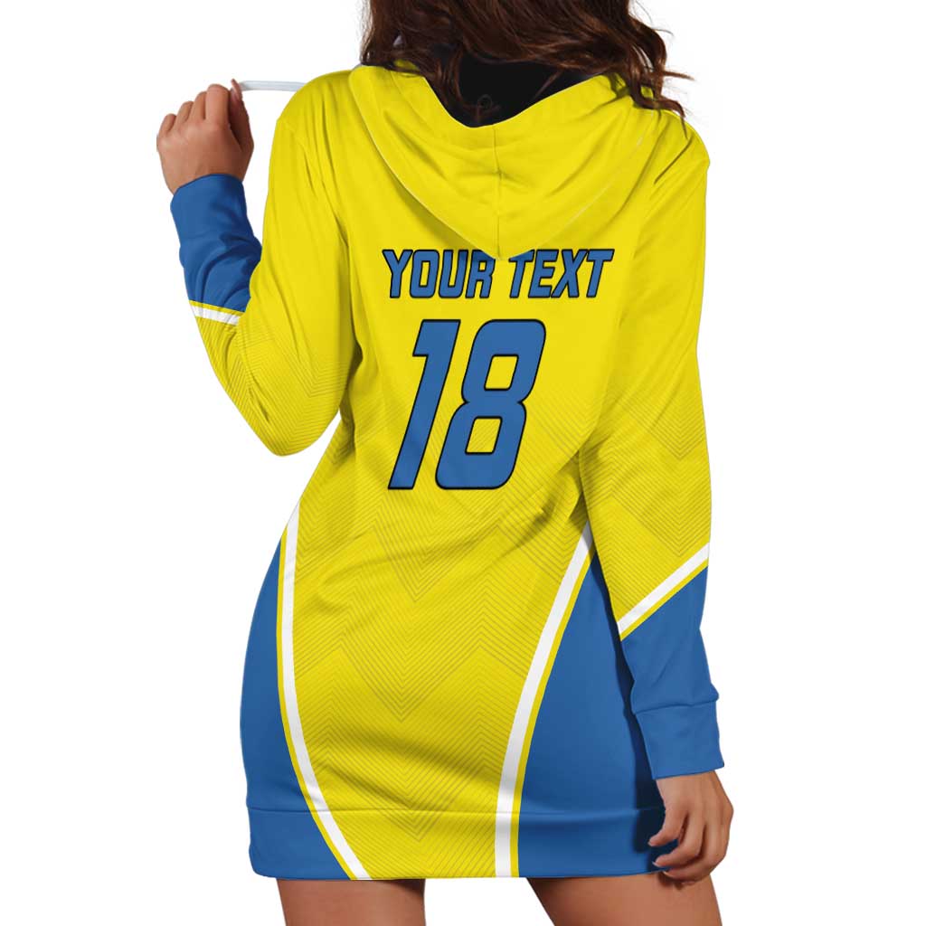 Custom West Knights of Yorkshire Hoodie Dress Skate Hard Hit Harder Yellow Version - Wonder Print Shop