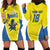 Custom West Knights of Yorkshire Hoodie Dress Skate Hard Hit Harder Yellow Version - Wonder Print Shop