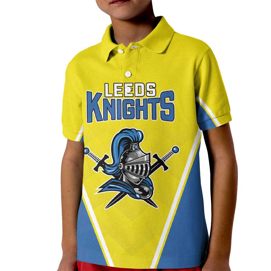 Custom West Knights of Yorkshire Kid Polo Shirt Skate Hard Hit Harder Yellow Version - Wonder Print Shop