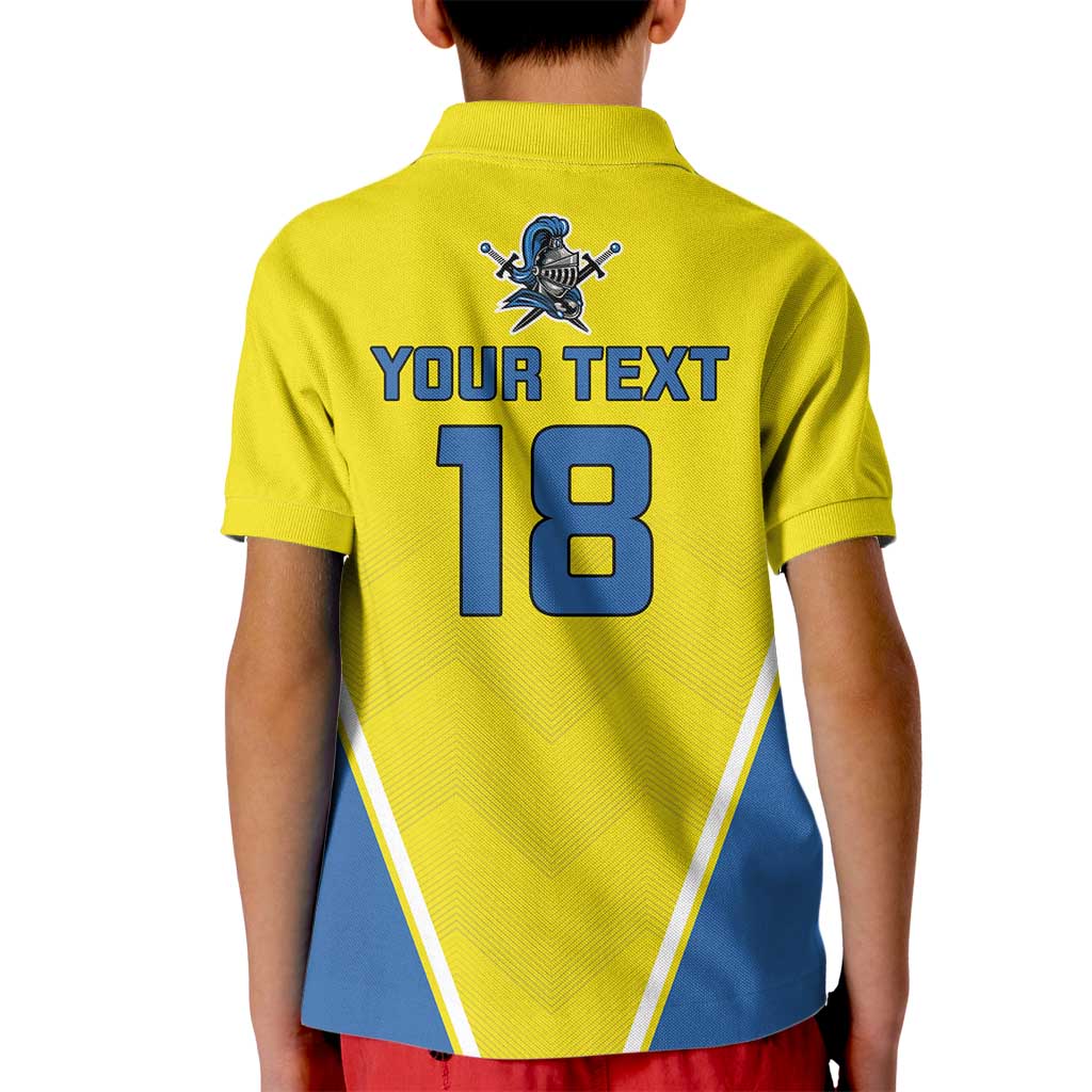 Custom West Knights of Yorkshire Kid Polo Shirt Skate Hard Hit Harder Yellow Version - Wonder Print Shop