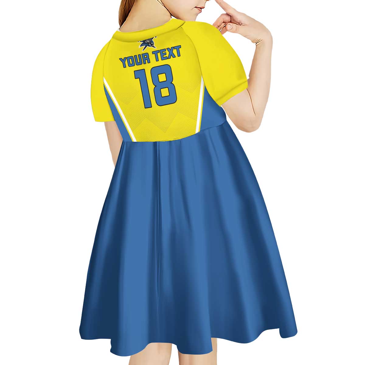 Custom West Knights of Yorkshire Kid Short Sleeve Dress Skate Hard Hit Harder Yellow Version - Wonder Print Shop